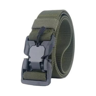 Imagem de Cinto Tático Militar Masculino Preto Com Fivela Magnética De Liberação