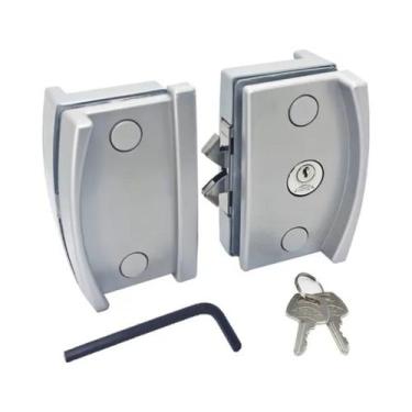 Imagem de Fechadura Blindex Porta Vidro Correr 3530 Vv Completa Fosco - AL