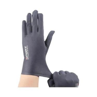 Imagem de Luvas Masculinas De Verão Com Proteção Solar Em Seda Gelada, Respiráve