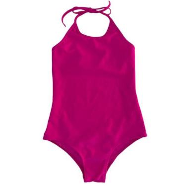 Imagem de Maiô Flúor Frente Única Juvenil e Infantil - SUPORT FITNESS, Rosa, Fem