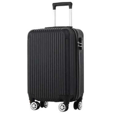 Imagem de Mala de Bordo 20″ ABS Premium – 10 kg, Rodas 360° + Cadeado Segredo (Preto)