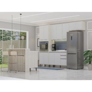 Imagem de Cozinha Compacta 6 Peças com Espaço para Micro-ondas, Ilha e Tampo Art