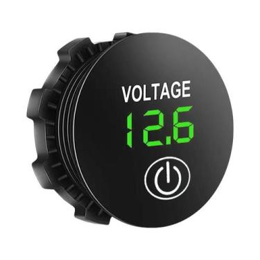 Imagem de Voltímetro Digital LED À Prova d'Água 12V Para Carro, Barco E Testador