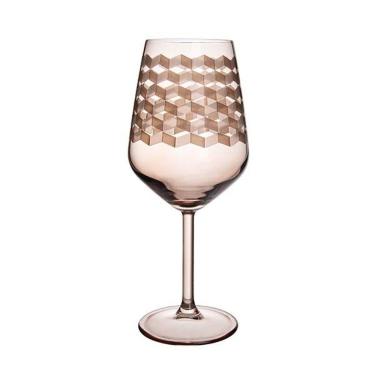 Imagem de Taça Copa E Cia Geo 490ml Em Vidro âmbar