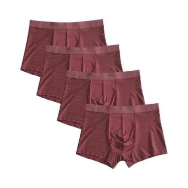 Imagem de Cuecas Boxer Masculinas plus Size 8XL Em Fibra De Bambu Respirável, Pa