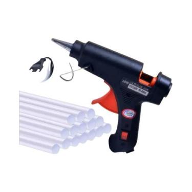Imagem de Pistola De Cola Quente Elétrica Mini De 20W Com Bastões De Cola De 7mm