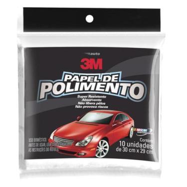 Imagem de Papel para Polimento 3M Kit 10 Folhas