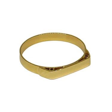 Imagem de Anel Em Ouro 18k 750 Chapinha Para Gravação, 15