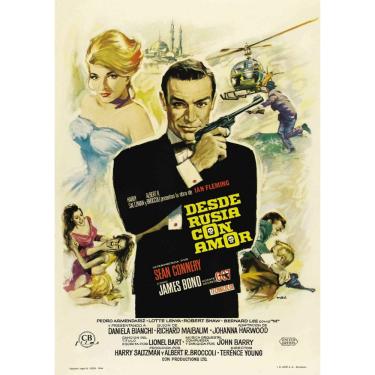 Imagem de Pôster 007 Arte de parede de ator icônico de James Bond 20x30cm