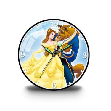 Imagem de Relógio de parede Beautys and Beastss Anime 30 cm Silent Non-Ticking -