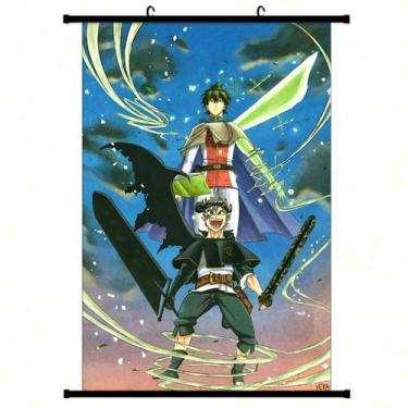 Imagem de Pôster de pintura de parede em tela Black Clover Anime 40x60cm - yiwei