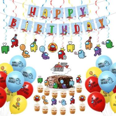 Imagem de Kit de balão de aniversário: balões de látex de festa, 44 unidades com