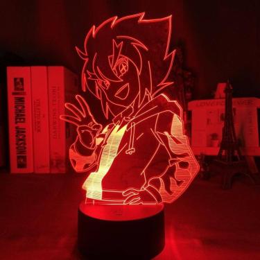 Imagem de Luz noturna 3D LED Kaitou Kiddo para atmosfera de quarto de crianças