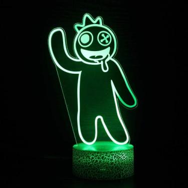 Imagem de Luz noturna LED 3D Rainbows Friends Color Changing Kids - Yiweisai