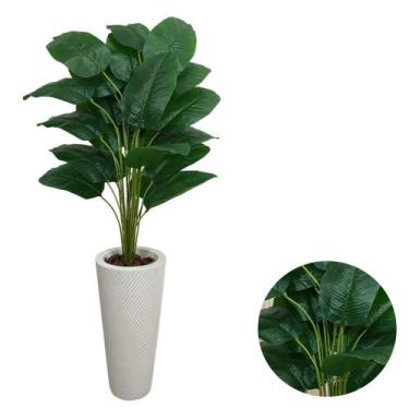 Imagem de Bananeira Artificial Grande Com Vaso Pilão Vite Decoracao - - Intcomer