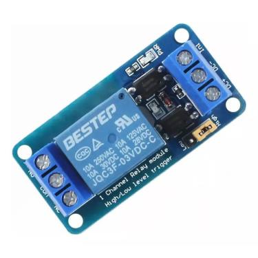Imagem de Módulo Rele 3V 10A 1 Canal Com Borne Kre Para Esp32