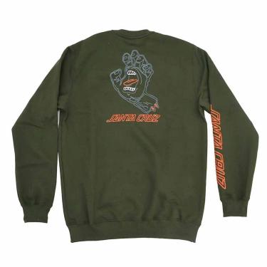 Imagem de Moletom Santa Cruz Careca Void Hand Strip - Verde-Masculino