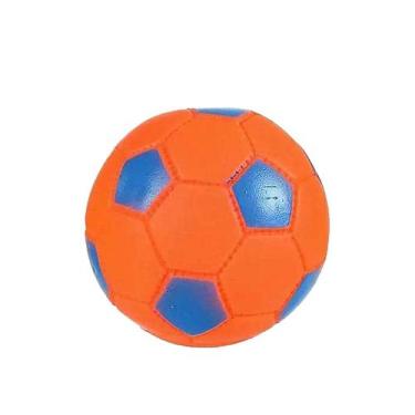 Imagem de Brinquedo Mordedor Pet Bolinha Colorido Wellmix, Laranja