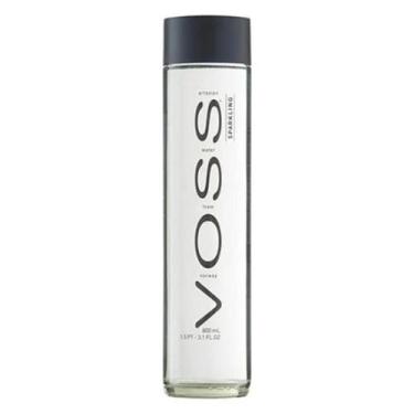 Imagem de Água Voss Com Gás Norway Norueguesa Garrafa de Vidro 800ml
