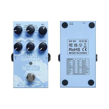 Imagem de Mini Pedal De Guitarra Digital Com Reverb 9 Efeitos Room Shimmer Lofi 