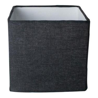 Imagem de Cúpula Para Abajur Quadrada 30x30x30cm Tecido Algodão Soquete Nacional
