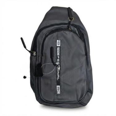 Imagem de Bolsa Transversal Ombro Shoulder Bag Pochete Anti-Furto Cinza-Masculino