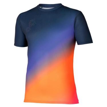 Imagem de Camiseta de Corrida Mizuno Core Graphic Masculina EG Azul-Masculino