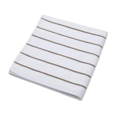Imagem de Toalha de Piscina 0,70 X 1,70 Hotelaria Stripes Bege/branco - Niazi, B