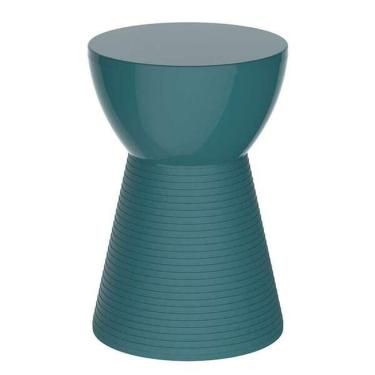 Imagem de Banqueta Baixa Sili Polipropileno Assento Plástico 44,4 Cm Azul Im In Home