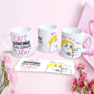 Imagem de Caneca Dia das Mães Flork Estampa 34 Personalizada para Presente Criativo em Porcelana 325ML Branca Outras Marcas