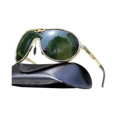 Imagem de Óculos De Sol Redondos Unissex Modernos Com Proteção UV E À Prova De V