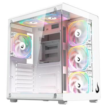 Imagem de Gabinete Gamer Rise Mode Galaxy Glass X, Mid Tower, ATX, Lateral e Fro