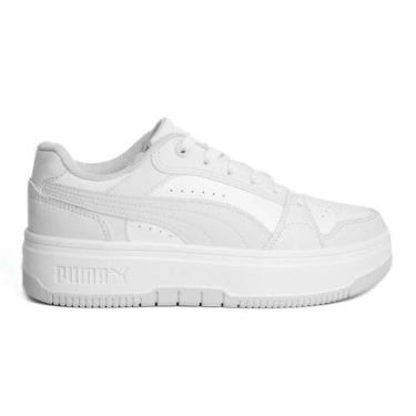 Imagem de Tênis Puma Rebound Femme Low Bdp Feminino, Branco, Azul, 37