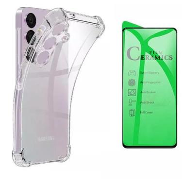 Imagem de Capa Capinha Case Anti Impacto + Pelicula cerâmica Samsung Galaxy M35 