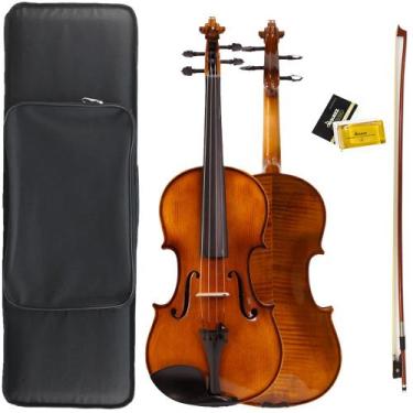 Imagem de Violino 4,4 Orquezz Intermediário Polido Bipartido Madeira Maciça com 