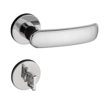 Imagem de Fechadura Madrid Roseta 506-80 Cromada - Pado Banheiro
