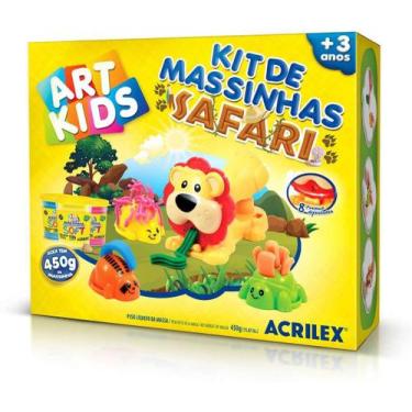 Imagem de Kit De Massinhas Art Kids Safari 450g Acrilex