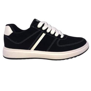 Imagem de Sapatenis BR Sport Casual Preto E Branco - 41450, 39