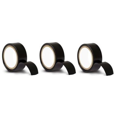 Imagem de Kit 3 Fitas Isolante Alltape 19mm x 20m Preta SK130