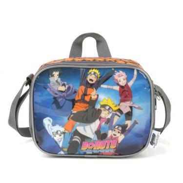 Imagem de Lancheira Termica Boruto Laranja Com Detalhe Cinza Masculino - Luxcel