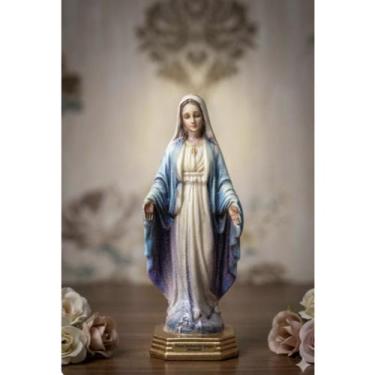 Imagem de Imagem Nossa Senhora das Graças Metal Para Casa Painel do Carro 6,3cm 