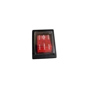 Imagem de Interruptor Botão com Capa Extratora IPC Brasil - Vermelho - no-brand