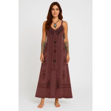Imagem de Vestido Longo Indiano todo Bordado - Loja da Índia, M