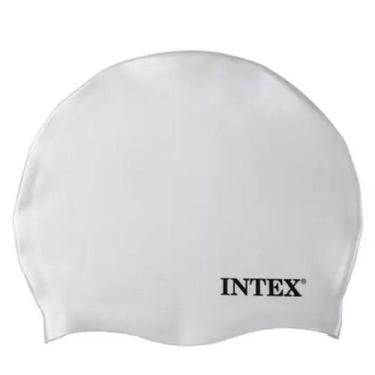 Imagem de Touca de silicone para mergulho, natação Intex, Branco