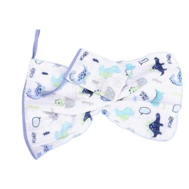 Imagem de BABETE SOFT CIA DO NENEM REF3753 AZUL - Fralda de Boca para Bebê - MIN
