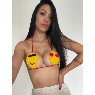 Imagem de Top Crochê Emoji - TML Beachwear