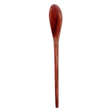 Imagem de Colher de Pau Modelo Média 38CM Mexer Sopas Molhos e Massas Madeira Resistente Cozinha Marrom Colher de Pau