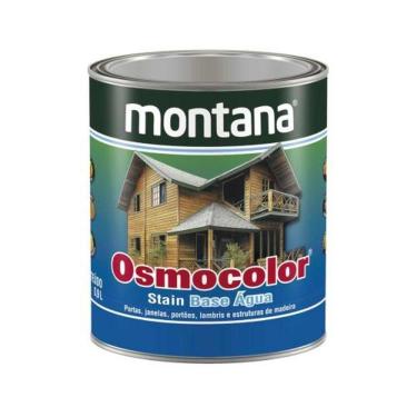 Imagem de Stain Base Água para Madeira Osmocolor Ipê Proteção Acetinado Ação Hidrorrepelente Marrom Montana