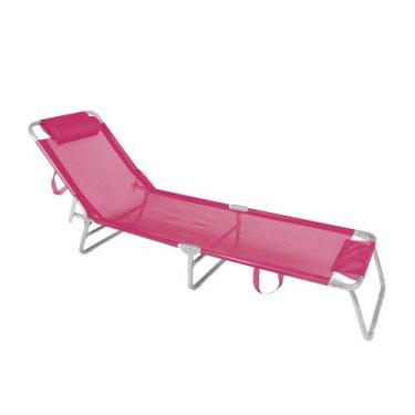 Imagem de Espreguiçadeira Alumínio Rosa Mor