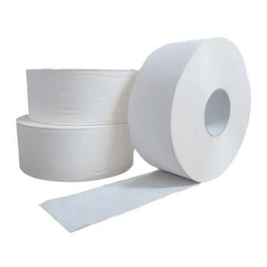 Imagem de Papel Higienico Rolao Branco 100% Celulose Com 8 Rolos Galden